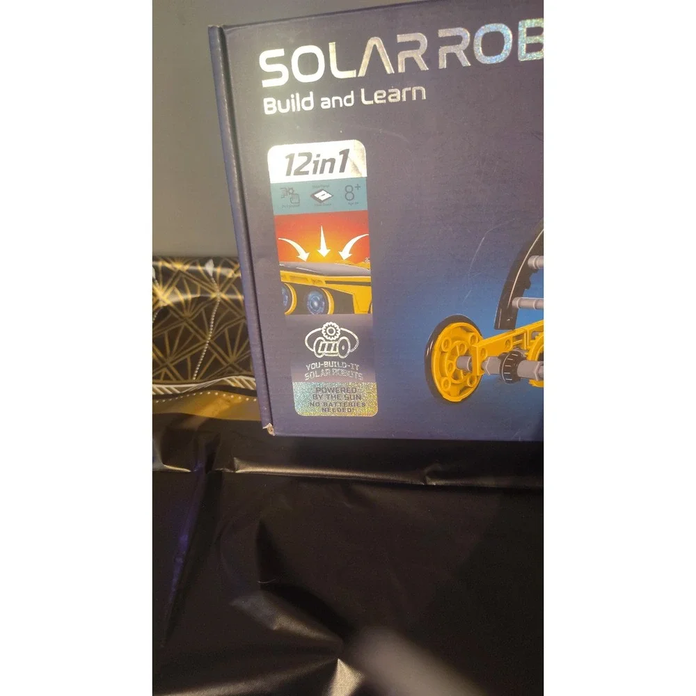 Solar Robot Build and Learn 12-in-1 STEM Science Kit for Kids Ages 8+ No Battery